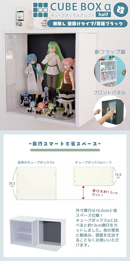 Amazon.co.jp: SemiSta UVカット 透明扉付き 壁掛け